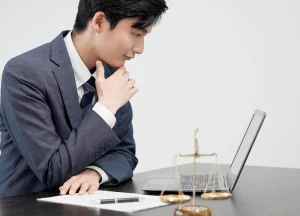 man checking FAQ's about oil rigs accidents