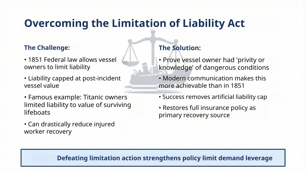 limitations of liability act in maritime law